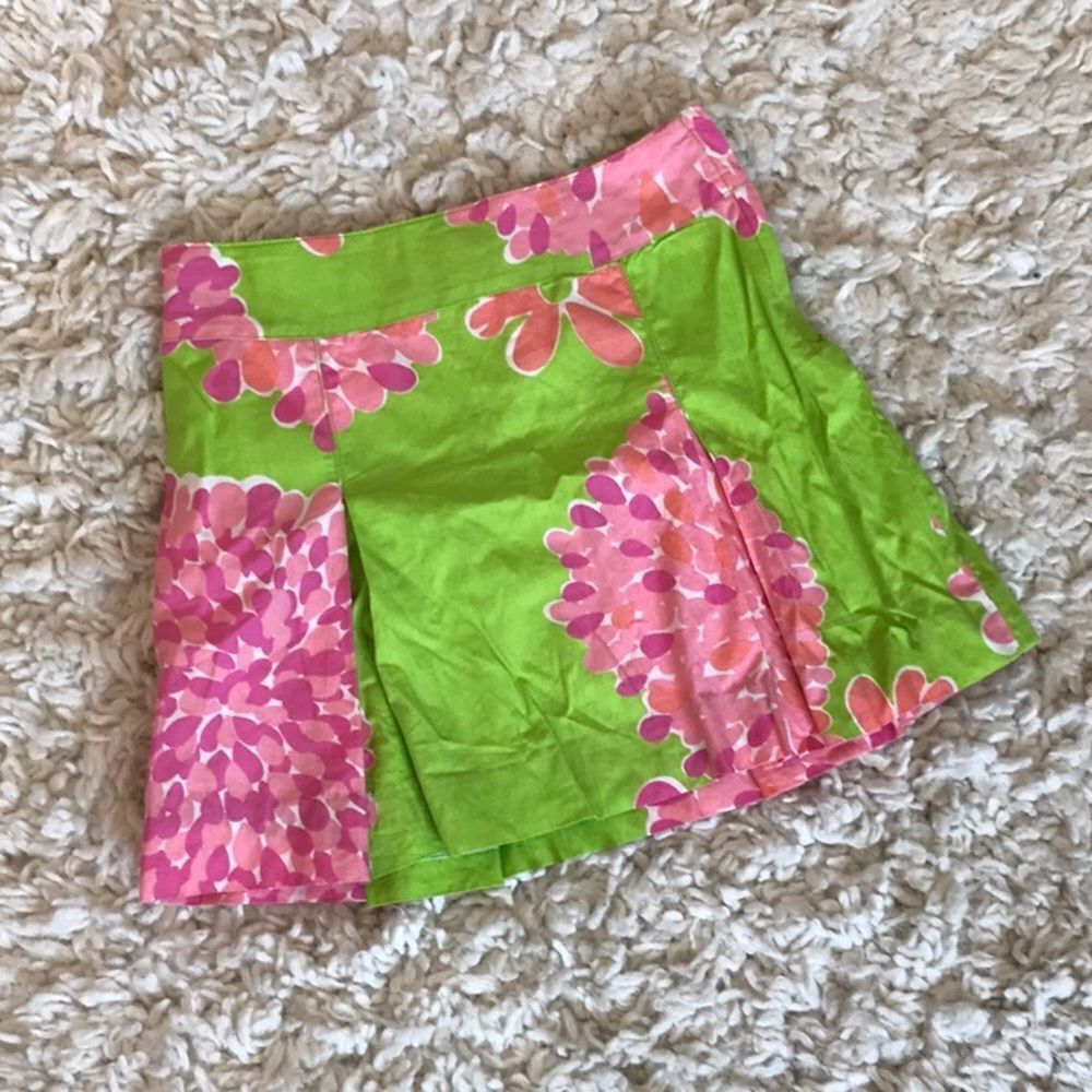 Vintage Lilly Pulitzer Pleated Swing Skirt